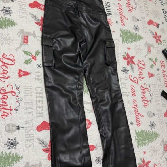 Maniere De Voir Black Leather Pants - Picture 5 of 7